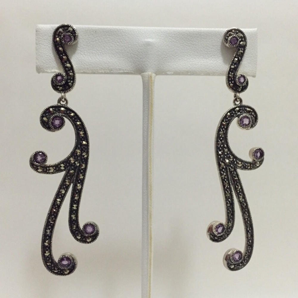 New! 925 Gorgeous Pendant and Earrings Set - Picture 3 of 5